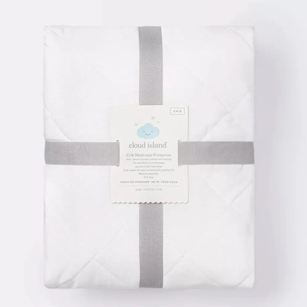 Cloud Island Crib Mattress Protector Standard Cotton New